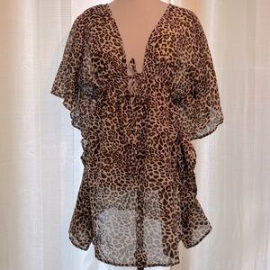 Animal Print Beach Cover Up